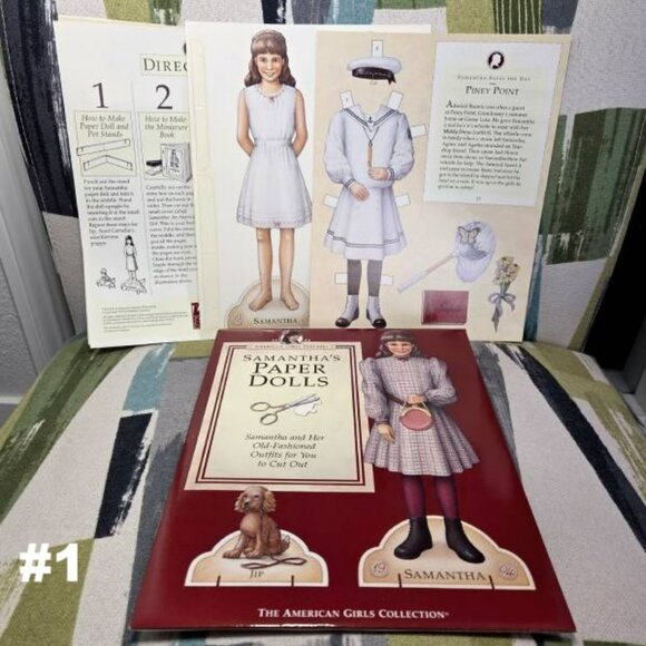Vtg American Girls Collection Samantha’s Pastimes 4 Activity Craft Book Set - Picture 2 of 11